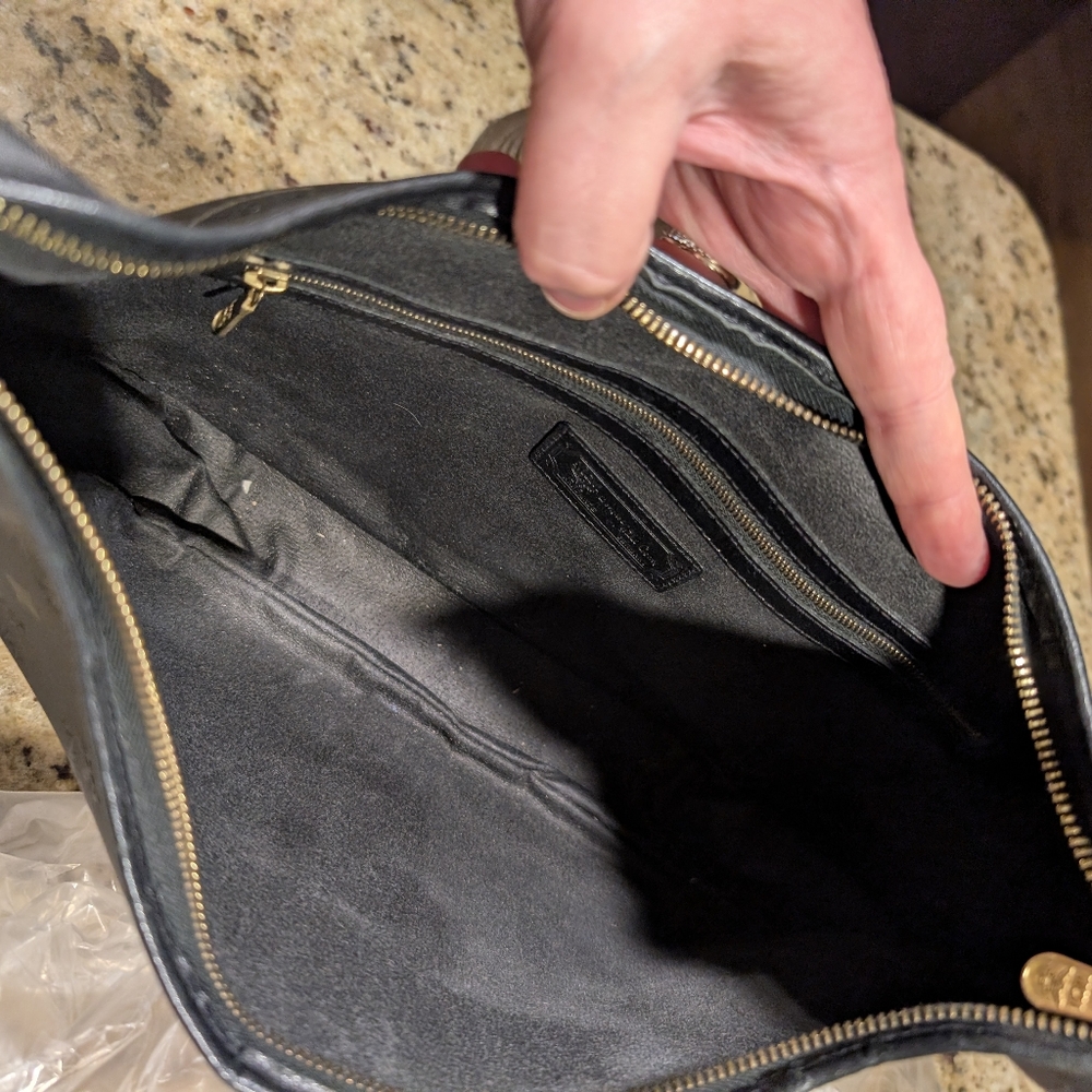MCM Nylon & Leather Monogram Hobo Shoulder Bag - Picture 9 of 12